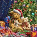 Ambiente X-mas Bears papírszalvéta 33x33cm, 20db-os - szep-otthon