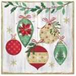 PAW Vintage Baubles papírszalvéta 33x33cm, 20 db-os