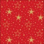 Ambiente Night sky gold/red papírszalvéta 33x33cm, 20db-os - szep-otthon