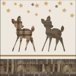 Ambiente Wooden Deer papírszalvéta 33x33cm, 20 db-os