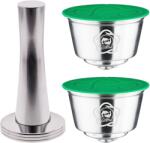 iCafilas 2 db tölthető kávékapszula Nescafé Dolce Gusto kávéfőzőkhöz (super créma kivitel) tamperrel (15022000)