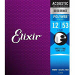 Elixir 11050 POLYWEB Light, Струни за акустична китара 12-53 (PW12-53A)