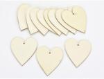  Natúr fa - Szív 8x10cm 12db/csomag