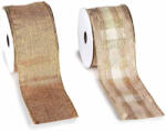 Decorer Set 4 panglici Christmas textil natur 60 mm x 10 m (A16.17.31)