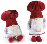 Decorer Set 2 figurine Mos Craciun Bucatar textil multicolor 22.5x18x46 cm (A56.46.10)