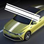 AVEX Sticker autoadeziv Tuning, model "Triple Stripes", dimensiune 125 x 22 cm, culoare Alba