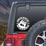 AVEX Sticker autoadeziv pentru vehicule Off Road, model "You Can Go Fast", dimensiune 30 x 30 cm, culoare Alba