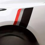AVEX Sticker autoadeziv Tuning, model "Racing Flag", dimensiune 30 x 24 x 17 cm, culoare Negru/Argintiu/Rosu