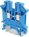 Tracon Electric Tracon TSKA2, 5-K Nullavezető ipari sorozatkapocs, csavaros, sínre, kék 0, 2-2, 5mm2, 800VAC, 32A (TSKA2,5-K)