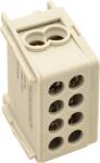 Tracon Electric Tracon FLE-16 Főáramköri leágazó kapocs, sínre szerelhető, szürke 2×16mm2 / 2×16mm2, 400VAC, 76A (FLE-16)