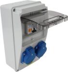 TRACON Tracon TDB02-6MV Csatlakozó doboz védelemmel, vezetékezett, készre szerelt Prot. : RCBO, Out: 2×SCHUKO (TDB02-6MV)