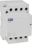 Tracon Electric Tracon SHK3-63 Installációs kontaktor 230V AC, 50Hz, 3 Mod, 3×NO, AC1/AC7a, 63A (SHK3-63)