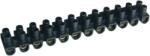 Tracon Electric Tracon SF5A-H-L Flex. nyomólemezes sorozatkapocs, H profil, 12 tag, fekete 4mm2, 450VAC, 25A, PP (SF5A-H-L)