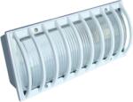 TRACON Tracon TLVS-04 Oldalfali járdavilágító lámpatest, domború ráccsal, fehér 230V, 50Hz, E27, max. 60W, IP54 (TLVS-04)