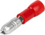 Tracon Electric Tracon PH4 Szigetelt hengeres csatlakozó dugó, elektrolitréz, piros 1, 5mm2, (d1=1, 8mm, d2=4mm), PVC (PH4)