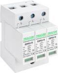 Tracon Electric Tracon ESPD2-70-3P T2 AC típusú túlfeszültség levezető, cserélhető betéttel Uc: 275V; In: 40kA; Imax: 70kA; Up: 1, 7kV; 3P (ESPD2-70-3P)