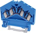 Tracon Electric Tracon TSKC2, 5/4D-K Nullavezető ipari sorozatkapocs, rugós, sínre, kék 800V 24A 0.08-2.5 mm2 4P (TSKC2,5/4D-K)