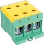 Tracon Electric Tracon FLEAL-150/3ZS Főáramköri leágazó kapocs, sínre/felületre, zöld/sárga 35-150mm2, max. 1000VAC/1500VDC, max. 320A (FLEAL-150/3ZS)