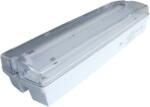 Tracon Electric Tracon TLBV-18A Fénycsöves vészvilágító lámpatest, készenléti üzem 230V, 50Hz, T5, G5, 1×8W, 1h, 2, 4V/1, 5Ah, Ni-Cd, IP65, (TLBV-18A)
