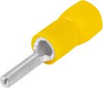 Tracon Electric Tracon SCS Szigetelt csapos saru, ónozott elektrolitréz, sárga 6mm2, (l1=13mm, d1=3, 5mm), PVC (SCS)