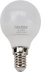 TRACON Tracon LMGS455NW Gömb burájú LED fényforrás SAMSUNG chippel 230V, 50Hz, 5W, 4000K, E14, 460 lm, 180°, G45, SAMSUNG chip, EEI=F (LMGS455NW)