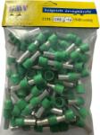 GMV érvéghüvely szigetelt 16 mm2 zöld 12 mm 100db/csomag GME1612 (GME1612)