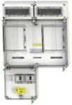 Csatári Plast CSATÁRI PLAST PVT 6075 Á-V Fm-Sz ÁK Egy felhasználói helyes V63.80A mérés szabadvezetékes, felületre szerelt kivitelben, 2 db 1530 ÁK 1x12 fogyasztói elosztóval (CSP21.E020(PVT 6075 Á-V Fm-SZ)-Sz-M63.