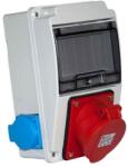 TP Electric Ipari Doboz Szerelt 130x220 1x(5p32a) + 2x(2p+f) Oldalsó Ip44 3318-002-7000 (3318-002-7000)