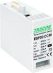 Tracon Electric Tracon ESPD2-DC40-600V T2 DC típusú V túlfeszültség levezető betét 600V Ucpv: 800V; In: 20kA; Imax: 40kA; Up: 2, 6kV; Var (ESPD2-DC40-600V)