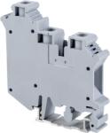 Tracon Electric Tracon TSKA10/3 Háromkapcsos ipari sorozatkapocs, csavaros, sínre, szürke 800V 76A 0.5-16 mm2 (TSKA10/3)