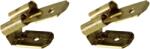 Tracon Electric Tracon CSEL Szigeteletlen rátolható csatlakozó csap+hüvely, sárgaréz 6, 3×0, 8mm, 1-2, 5mm2 (CSEL)