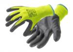 Högert Technik HT5K761-10 VECHTE hullámos védőkesztyű nitrilzöld/c. szürke bevonattal (12 pár/csomag) 10 (HT5K761-10)