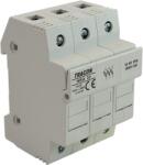 TRACON Tracon HBA-3P-20 Szakaszolókapcsoló-biztosítóhengeres bizt. hoz, maszkolható 20A, 8x32mm; Un=230V/400V (HBA-3P-20)
