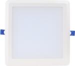TRACON Tracon LED-DLNS-18NW Kompakt beépíthető LED mélysugárzó SAMSUNG chippel 230 VAC, 18W, 1440lm, D=225×225 mm, 4000 K, IP20, EEI=G (LED-DLNS-18NW)