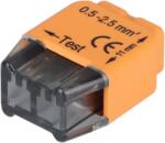 Tracon Electric Tracon RVU2, 5-2 Csavar nélküli vezetékösszekötő, narancssárga 2x0, 5-2, 5mm2, 450VAC, max. 16A (RVU2,5-2)