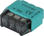 Tracon Electric Tracon RVU2, 5-3 Csavar nélküli vezetékösszekötő, zöld 3x0, 5-2, 5mm2, 450VAC, max. 16A (RVU2,5-3)