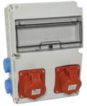 TP Electric Ipari Doboz Szerelt 220x300-1x(5p16a)+1x(5p32a)+4x(2p+f)oldalsó Ip44 3320-004-5700 (3320-004-5700)