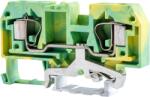 Tracon Electric Tracon TSKC10JD Védővezető ipari sorozatkapocs, rugós, sínre, zöld/sárga 800V 57A 0.2-10 mm2 2P (TSKC10JD)