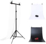 Puluz DCA0976 Stúdió szett / állvány fényképes hátterek rögzítéséhez 70x200cm + fényképes hátterek 2 db (DCA0976) - jatekotthon