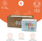 Pillo prémium minőségű, szuper nedvszívó, hipoallergén pelenka 4 (maxi), 9-14kg HAVI ADAG 4x38db