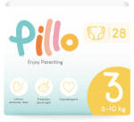 Pillo prémium minőségű, szuper nedvszívó, hipoallergén pelenka 3 (midi), 6-10kg, 28db