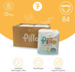 Pillo prémium minőségű, szuper nedvszívó, praktikus bugyipelenka 7 (XXL), 15+kg HAVI ADAG 4x21db