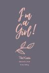 Kisemlekek. hu Plakát Kislány vagyok! ágacskávak az Ön szövegével - A1 (594x841 mm)