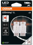 OSRAM LEDriving SL P27/7W piros LED , W2.5x16q foglalat, kiváló fényteljesítmény, ≙ P27/7W, 3157DRP-2BL, 2db/bliszter (3157DRP-2BL)
