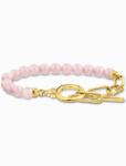 Thomas Sabo A2134-414-9-L19V Vergoldetes Bracelet w. pink Beads, női