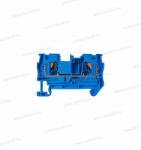 OMU System 2 vezetékes átmenő Push-in sorkapocs 0, 25-4mm2 32A kék Omu system TPI224N DIN sín (TPI224N)