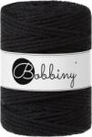 Bobbiny 3PLY Macramé Rope 5 mm 100 m Black Șnur (TX-E020)