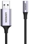 UGREEN CM477 Audió adapter, USB 3, 5 mm-es mini jack 3, 5 mm-es AUX csatlakozó (szürke) (30757) - jatekotthon