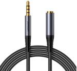 JOYROOM SY-A09 AUX extension cable 3.5mm mini jack female to 3.5mm mini jack male, braided, 1.2m (black) (SY-A09)