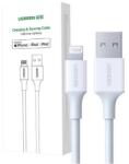 UGREEN US155 USB-Lightning kábel 2.4A, 0.5m (fehér) (80313) - jatekotthon